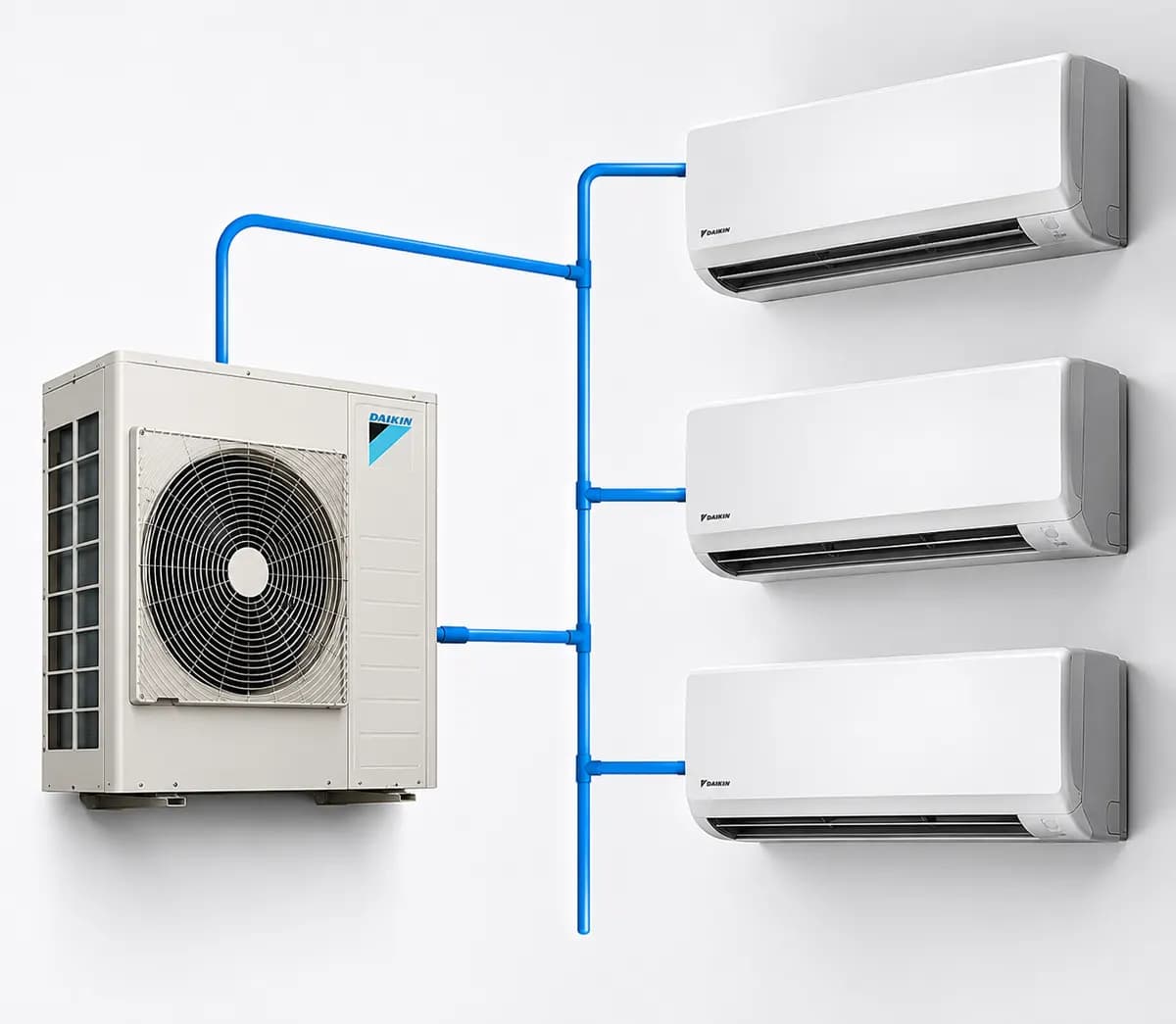 Multi-split AC system diagram