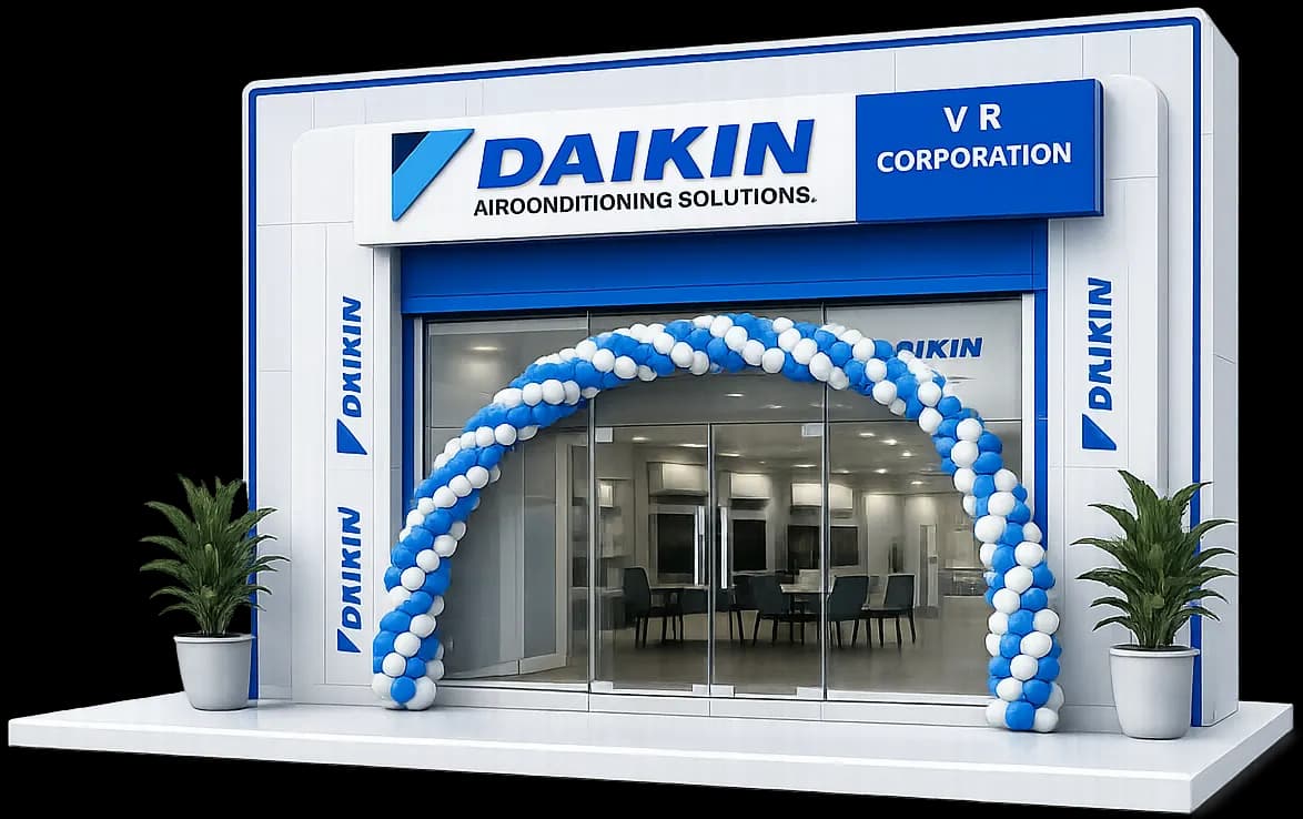 V R Corporation Daikin showroom storefront
